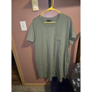 Banana Republic Olive Green Short Sleeve T-Shirt Dress with Pocket